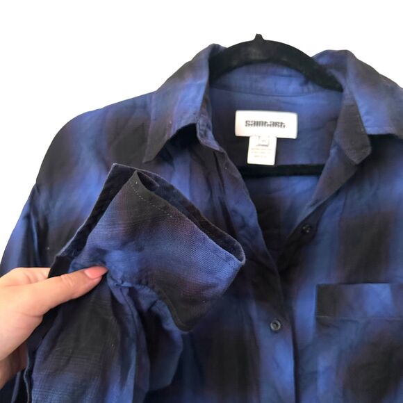 SAINTART Plaid Oversized‎ Button Down Sz XS - Picture 3 of 4